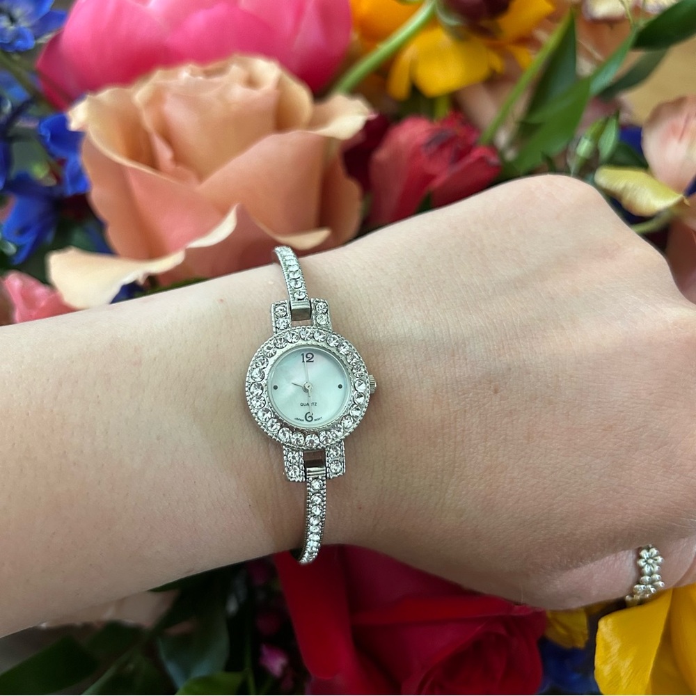 Vintage bejeweled watch